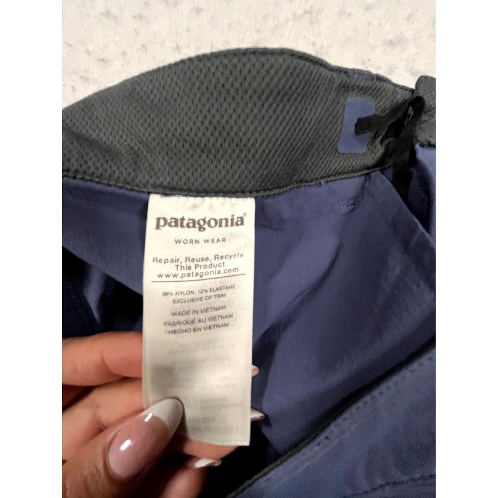 Patagonia Worn Wear Skyline Traveler Pants Womens 8 Blue Slim Fit Sun Protection - Picture 8 of 16